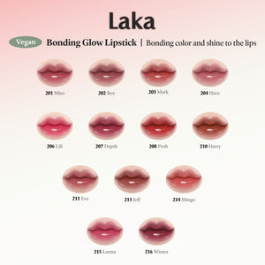 LAKA Bonding Glow Lipstick (13 Colors)