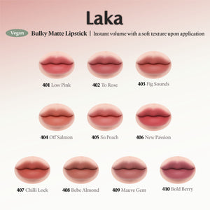 LAKA Bulky Matte Lipstick (10 Colors)